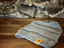 Load image into Gallery viewer, Addison - Heathered gray slouch beanie