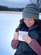 Load image into Gallery viewer, Addison - Heathered gray slouch beanie